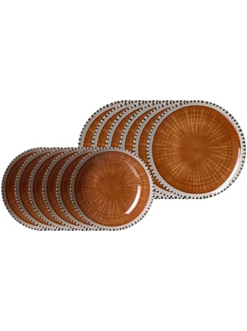 Ritzenhoff & Breker 12er Set Tafelservice Natura in Braun
