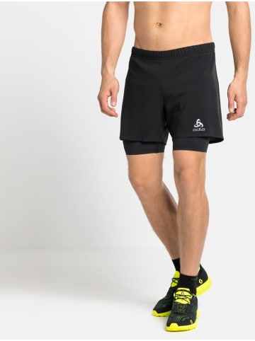 Odlo Short "2-In-1 Shorts Zeroweight 5 Inch" in Schwarz