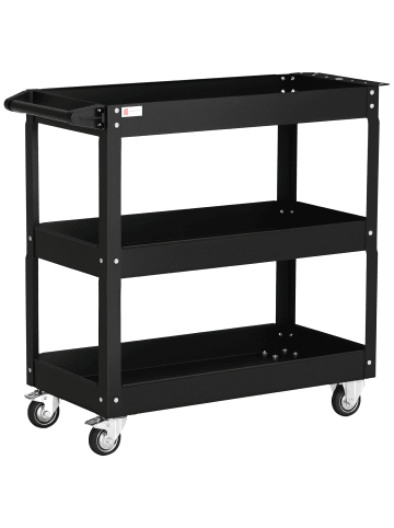DURHAND Werkstattwagen-83L x 35,3B x 76H cm-Schwarz