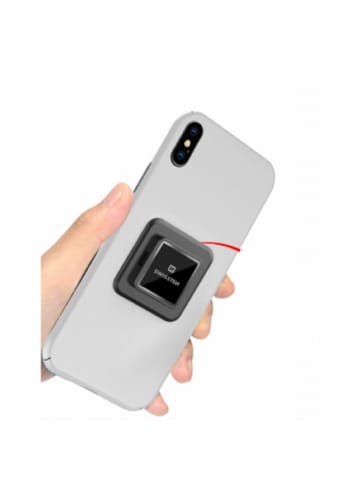 Swissten Easy Lock Adapter Starker 3M-Kleber für Smartphone-Befestigung in schwarz
