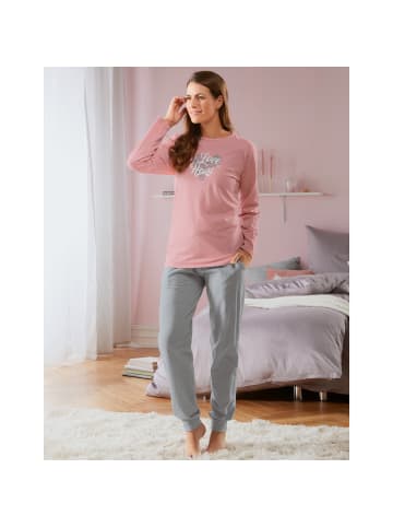 REDBEST Single-Jersey Schlafanzug in altrosa