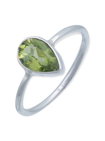 mantraroma 925er Silber - Ringe mit Peridot facettiert