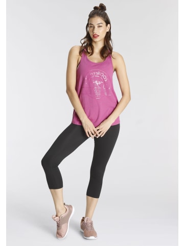 Kangaroos Sporttop in pink-schwarz