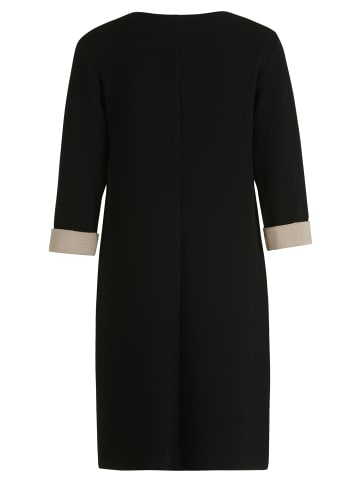 Betty Barclay Jerseykleid mit Eingrifftaschen in Schwarz/Beige