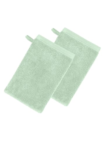 Erwin Müller Frottier Waschhandschuh 2er-Pack Heidenheim in jade