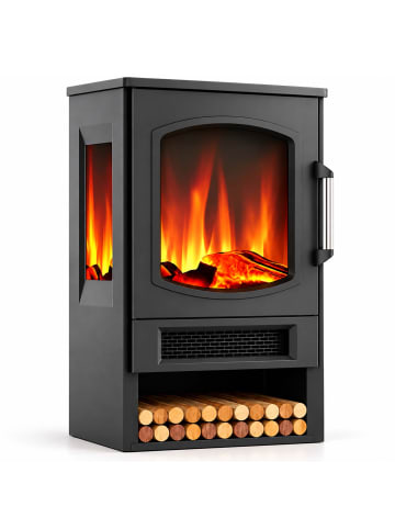 Elektrokamin in Schwarz - (B)44 x (H)75 x (T)35 cm