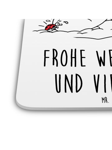 Mr. & Mrs. Panda Untersetzer Panda Weihnachten mit Spruch in Weiß