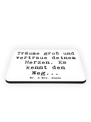 Mr. & Mrs. Panda Magnet Spruch Herzen Vertrauen mit Spruch in Weiß