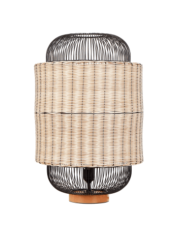 Beliani Tischleuchten TANGANYIKA in /Schwarz/Beige - (W) 35 x (H) 55 x (L) 35 cm