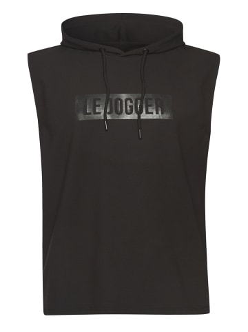 LE JOGGER Kapuzenpullover in schwarz