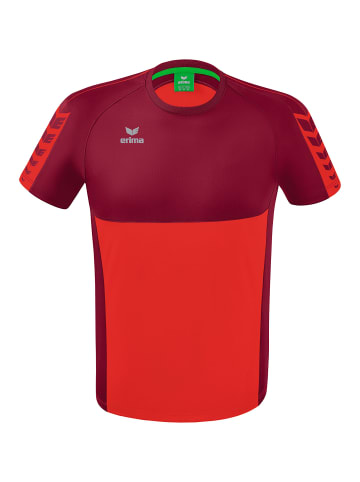 erima Six Wings T-Shirt in rot/bordeaux