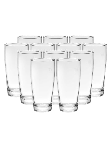 Pasabahce 12er Set Willi Becher geeicht Jubilee in Transparent 0,3 l in transparent