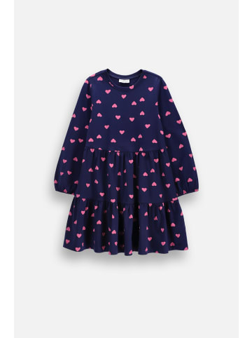 Coccodrillo Kleid mit langen Ärmeln in dunkelblau