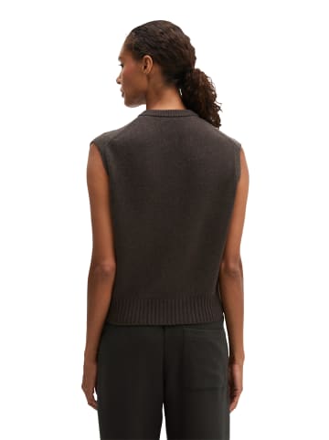 Marc O'Polo Ärmelloser Cardigan regular in Stone Brown Melange