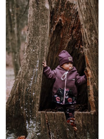 levily - Manufaktur babyfroh  Jacke Wollwalk-Softshell Pink Flowers