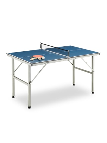 relaxdays Tischtennisplatte in Blau - (B)76 x (H)72 x (T)125 cm