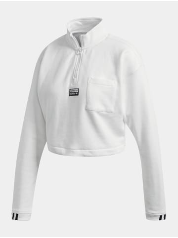 adidas Half-Zip in white