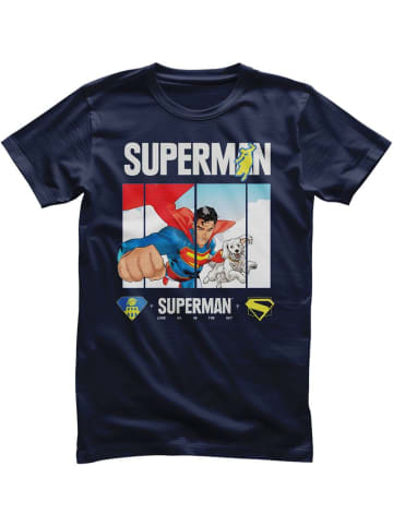 Superman T-Shirt "Superman Look Up T-Shirt" in Blau