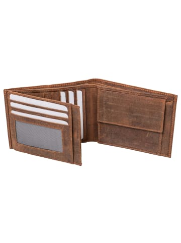 Alassio Geldbörse Leder 12 cm braun