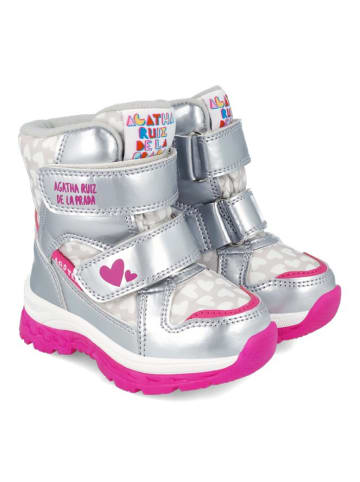 Agatha Ruiz de la Prada Winterstiefel Apres Ski in Silber