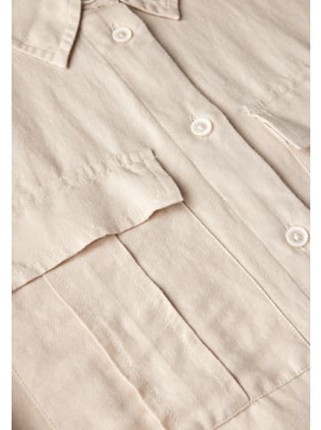 Cecil Bluse mit Knoten am Saum in Beige