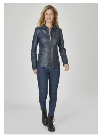 7eleven Lederjacke SEJOHANNA in Dunkelblau