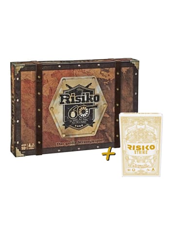 Hasbro Risiko BUNDLE - 60 Jahre Jubiläums-Ausgabe + Strike Kartenspiel in bunt