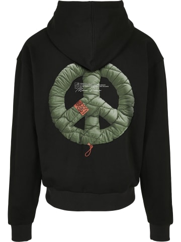Mister Tee Mister Tee Unisex Puffer Peace Heavy Oversize Zip Hoody in black