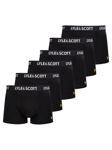 Lyle and Scott Boxershort 6er Pack in Schwarz