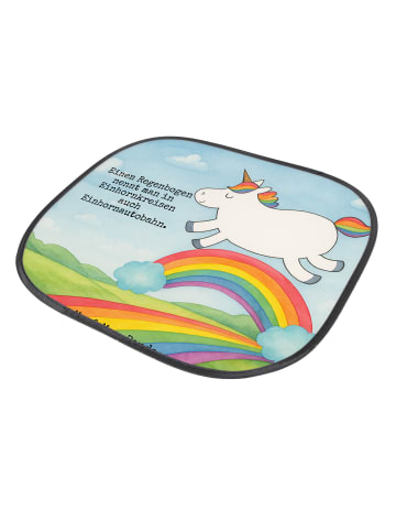 Mr. & Mrs. Panda Scheibenschutz Auto Einhorn Regenbogen Design m... in Weiß