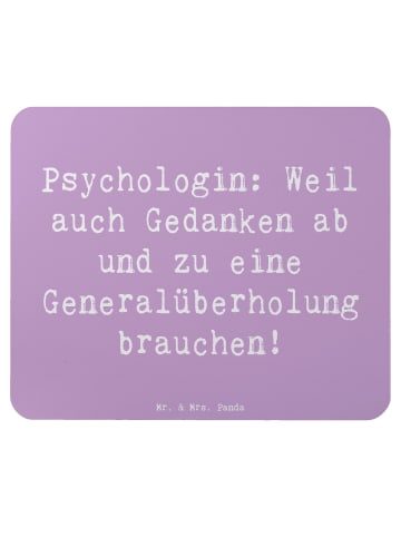 Mr. & Mrs. Panda Mouse Pad Spruch Psychologin Gedanken mit Spruch in Lavendeltraum