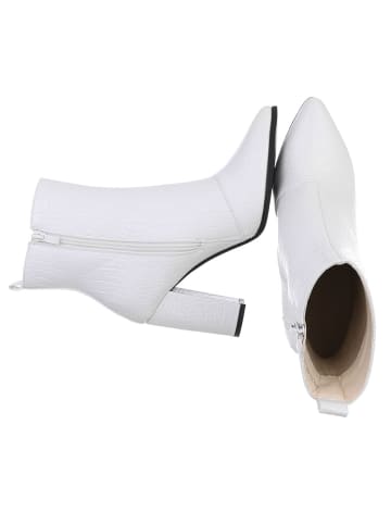Ital-Design High Heel in Weiß und Schwarz