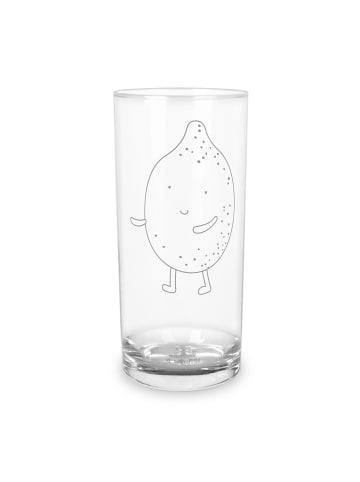 Mr. & Mrs. Panda Glas Beste Freunde Zitrone mit Spruch in Transparent