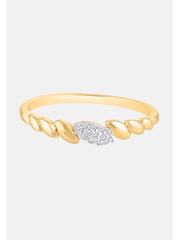 Diamant Exquis Ring aus 375 Gelbgold mit Diamant