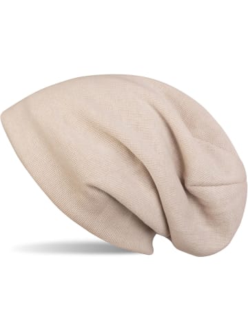 styleBREAKER Feinstrick Beanie Mütze in Beige