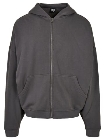 Urban Classics Zip-Kapuzenpullover in schwarz