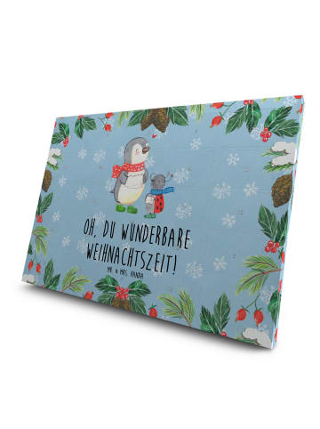 Mr. & Mrs. Panda Tee Adventskalender Smörle Winterzeit mit Spruch in Blau Pastell