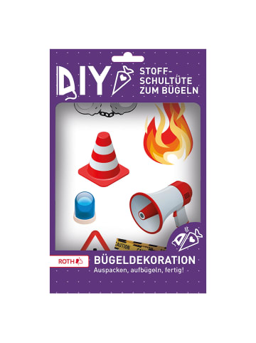ROTH Bügeldekoration gedruckt Notruf