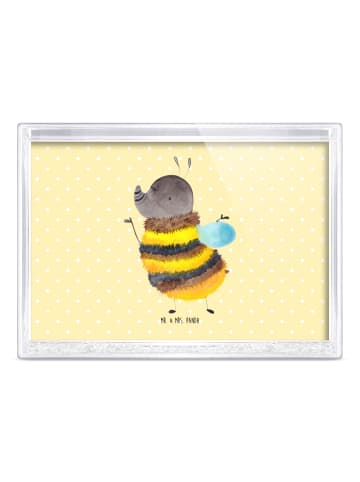 Mr. & Mrs. Panda Bilderrahmen Hummel flauschig ohne Spruch in Gelb Pastell