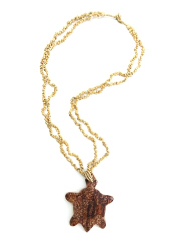 collezione alessandro Lange Kette " Dina " in braun