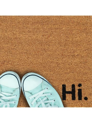 relaxdays Fußmatte in Natur/ Schwarz - 40 x 60 cm