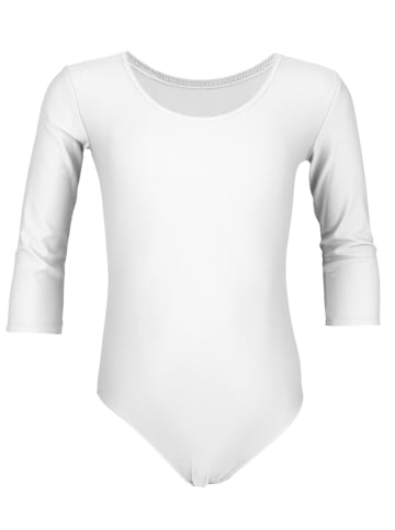 Aquarti Mädchen Body 3/4 Arm in weiß
