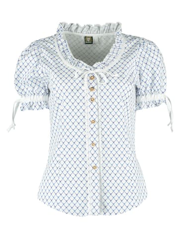 OS-Trachten Bluse Poceu in jeans
