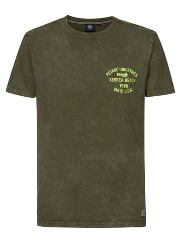 Petrol Industries T-Shirt mit Aufdruck Roamer in Grün