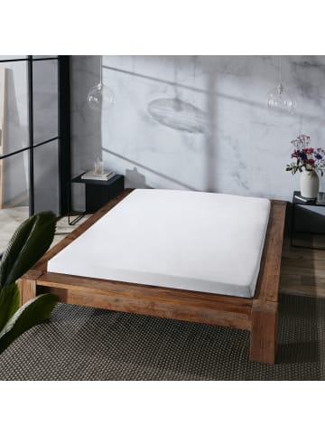 Erwin Müller Mako-Satin, Haustuch Bettlaken Landshut in weiß - kochfest