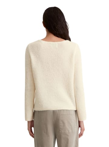 Marc O'Polo Bouclé-Pullover regular in white cotton