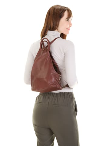 piké Rucksack echt Leder in braun