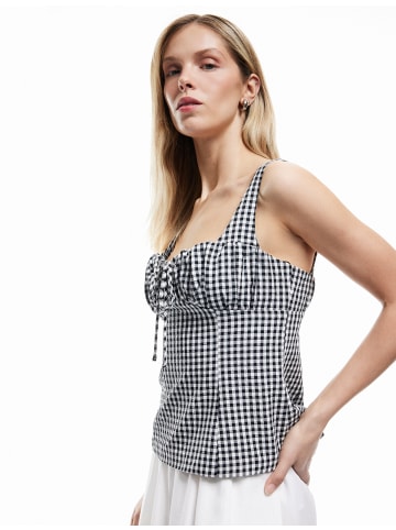 KOTON TANKTOPS in Schwarz Karomuster