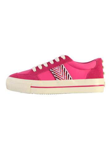 Desigual Street Exotic Sneaker aus Leder Rose
