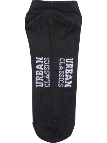 Urban Classics Urban Classics Unisex Logo No Show Socks 5-Pack in black
